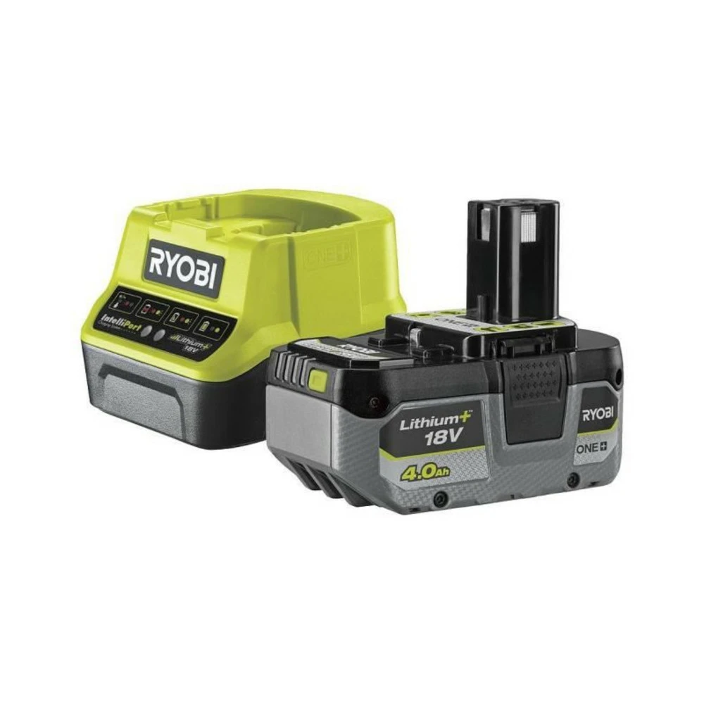Ryobi 1 Batterie Lithium+ 18v - 4,0 Ah Compacte Et 1 Chargeur Rapide 2,0 A 3 Ryobi 1 Batterie Lithium+ 18v - 4,0 Ah Compacte Et 1 Chargeur Rapide 2,0 A