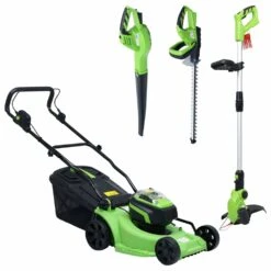 VIDAXL Tondeuse à Gazon Sans Fil Et Jeu D'outils électriques De Jardin -Jardinage Fournitures Soldes 645ce7378ac328.62057725