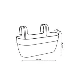 Elho - Pot De Fleurs - Vibia Campana Easy Hanger Large - Rose Poussiere - Balcon Extérieur - L 24.1 X W 46 X H 26.5 Cm 8 Elho - Pot De Fleurs - Vibia Campana Easy Hanger Large - Rose Poussiere - Balcon Extérieur - L 24.1 X W 46 X H 26.5 Cm -Jardinage Fournitures Soldes 645cf55e440322.88166299