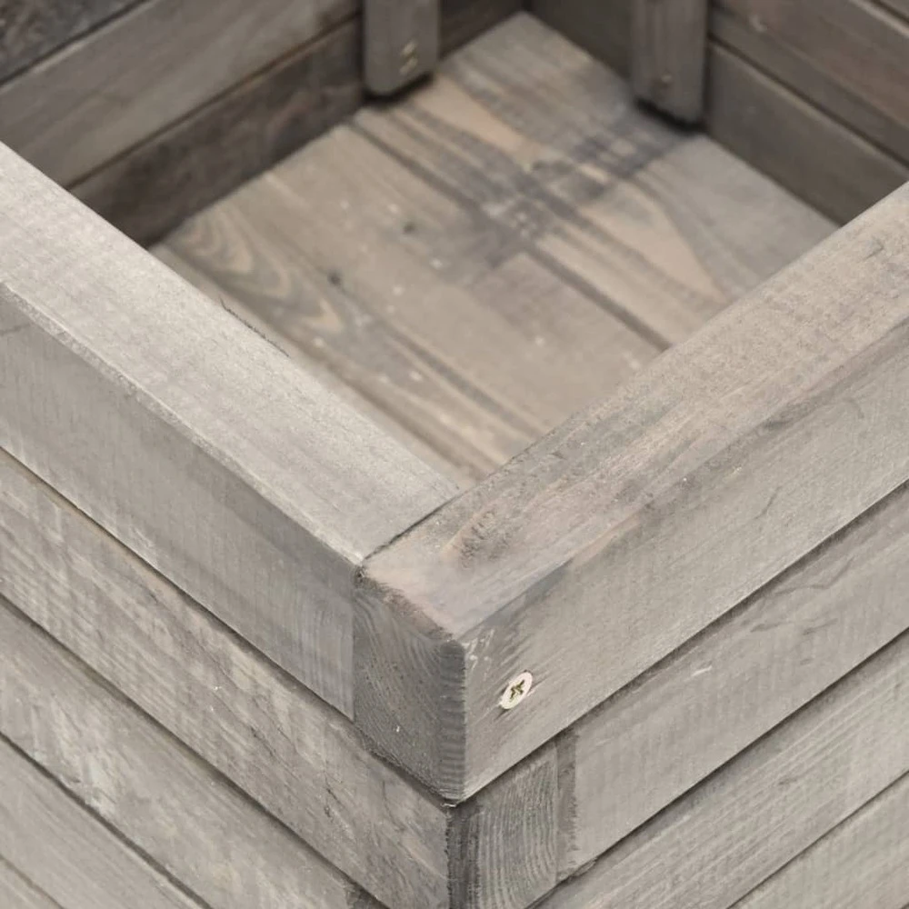 VIDAXL Jardinière 50x50x40 Cm Bois De Pin Massif 7 VIDAXL Jardinière 50x50x40 Cm Bois De Pin Massif – Image 5