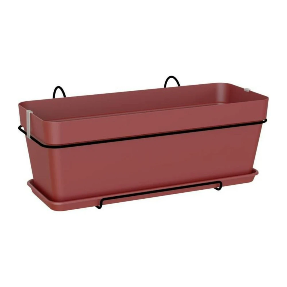 - Kit Jardiniere Capri 50cm V2 Rouge Foncé 50,2 X 28,5 X H20,7 Cm - 1,54l 3 - Kit Jardiniere Capri 50cm V2 Rouge Foncé 50,2 X 28,5 X H20,7 Cm - 1,54l