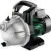Metabo Pompe De Jardin P 4000 G - 1100w - Débit Max. 4000 L/h - Hauteur D'aspiration Max. 8 M -Jardinage Fournitures Soldes 645d59188bbf63.74492770
