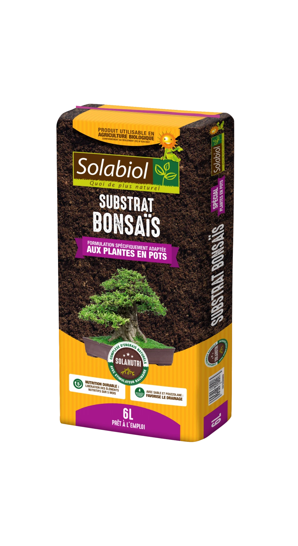 Solabiol Terbon6 | Terreau Bonsaïs | Tourbe| 5 Mois De Nutrition | 6l | Stimula 3 Solabiol Terbon6 | Terreau Bonsaïs | Tourbe| 5 Mois De Nutrition | 6l | Stimula