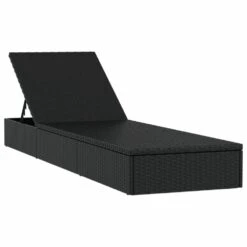 VIDAXL Transats 2 Pcs Avec Table Noir Résine Tressée -Jardinage Fournitures Soldes 645ecf025b3440.65286890