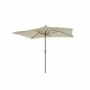 Parasol Droit Hoani En Bambou Contreplaqué Et Tissu Beige Clair -Jardinage Fournitures Soldes 646229b3ea3416.50547321