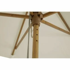 Parasol Droit Hoani En Bambou Contreplaqué Et Tissu Beige Clair -Jardinage Fournitures Soldes 646229b40b3c02.55469077