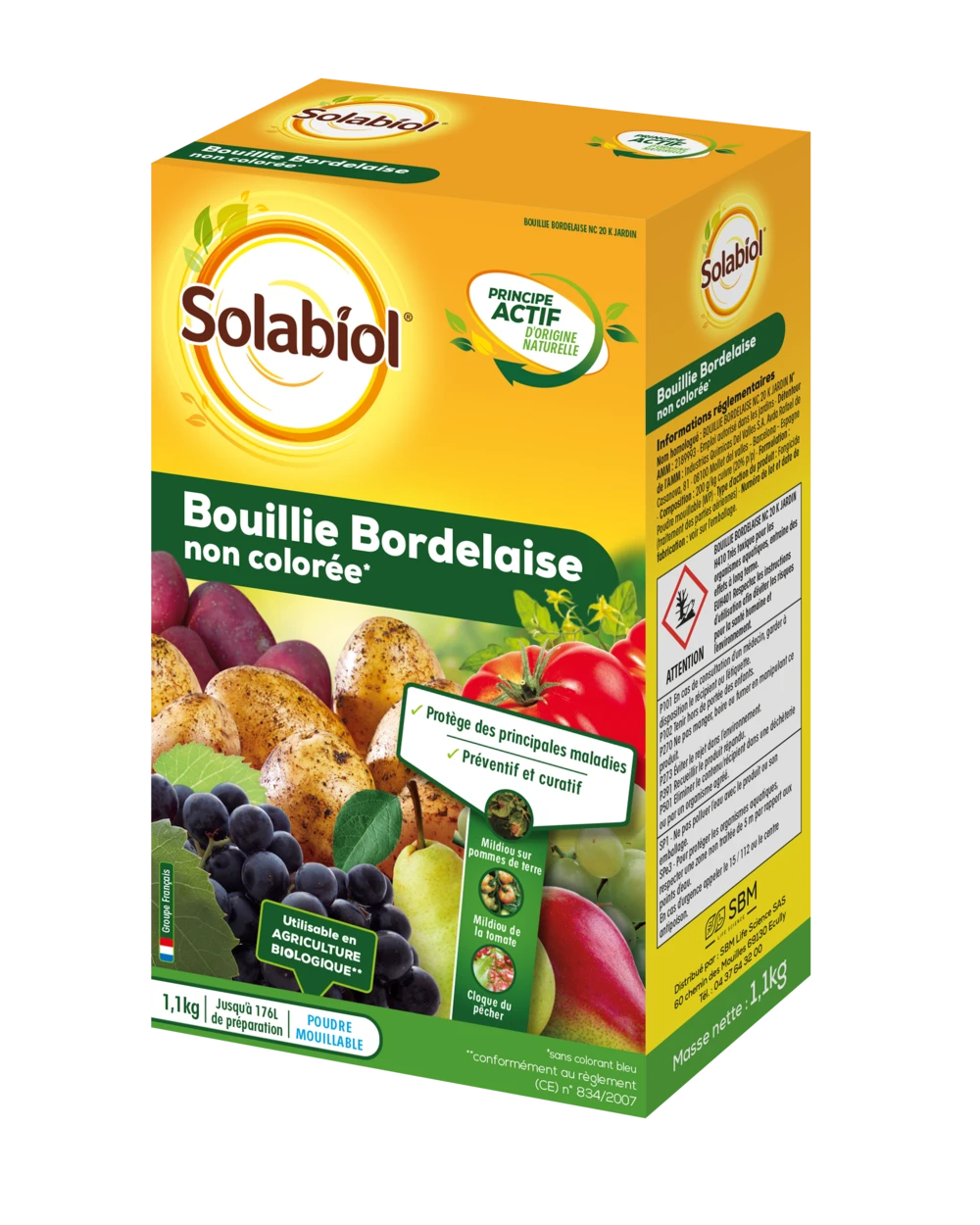 Solabiol Sobou11n | Bouillie Bordelaise | Non Colorée | 1,1kg | Utilisable En A 3 Solabiol Sobou11n | Bouillie Bordelaise | Non Colorée | 1,1kg | Utilisable En A