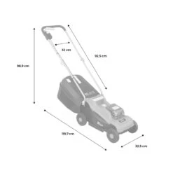 Voltr - Tondeuse à Gazon Sans Fil 30cm Batterie 20v Lithium 4ah Et Chargeur + Débroussailleuse Sans Fil ø25cm Avec Batterie Lithium -Jardinage Fournitures Soldes 64627aebe3f810.59783201