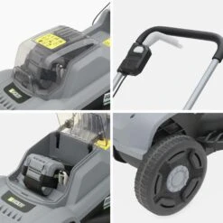 Voltr - Tondeuse à Gazon Sans Fil 30cm Batterie 20v Lithium 4ah Et Chargeur + Débroussailleuse Sans Fil ø25cm Avec Batterie Lithium -Jardinage Fournitures Soldes 64627aec126652.09078089