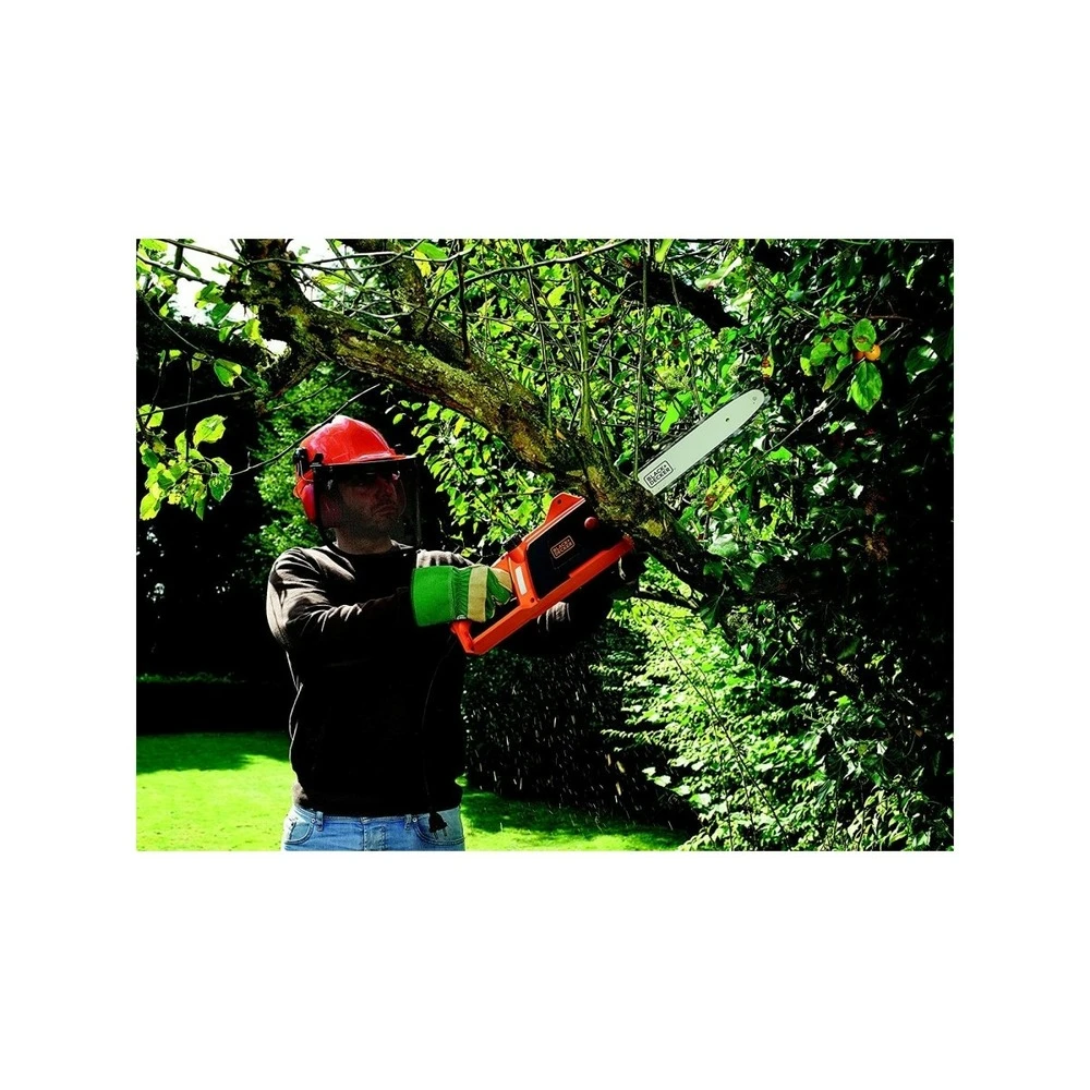 Black & Decker Tronçonneuse Electrique 1800w Lame 40cm Graissage Automatique Black+decker Cs1840-qs 4 Black & Decker Tronçonneuse Electrique 1800w Lame 40cm Graissage Automatique Black+decker Cs1840-qs – Image 2