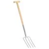 VIDAXL Fourche à Creuser De Jardin Poignée En T Inox Et Bois De Frêne 2 VIDAXL Fourche à Creuser De Jardin Poignée En T Inox Et Bois De Frêne -Jardinage Fournitures Soldes 6464c630625099.12912815