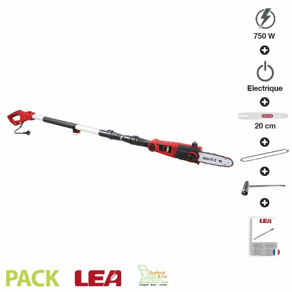 Elagueuse électrique Sur Perche 750w Guide Oregon 20cm Longueur Max 2,7m Lea Le31076-20c 3 Elagueuse électrique Sur Perche 750w Guide Oregon 20cm Longueur Max 2,7m Lea Le31076-20c