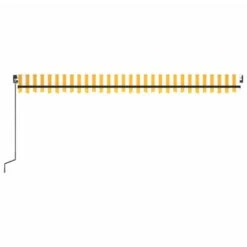 VIDAXL Auvent Manuel Rétractable 500x300 Cm Jaune Et Blanc 12 VIDAXL Auvent Manuel Rétractable 500x300 Cm Jaune Et Blanc -Jardinage Fournitures Soldes 64671613bb31f7.65363551
