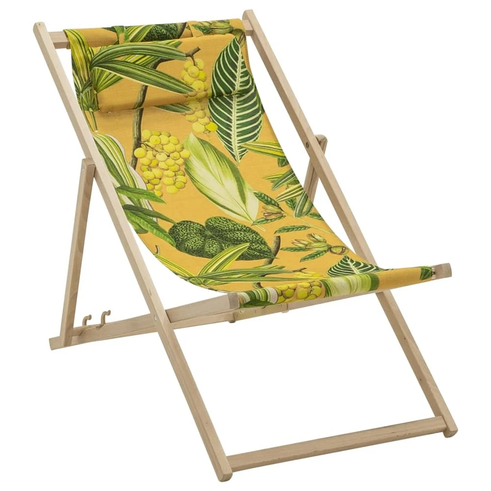 Madison Chaise De Plage En Bois La Grave 55x90x87 Cm Jaune 3 Madison Chaise De Plage En Bois La Grave 55x90x87 Cm Jaune