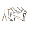 Kit 10 Outils De Jardin Manche Bois Vito Inox Et Fer Forgés à La Main -Jardinage Fournitures Soldes 646e5833264f17.78781380
