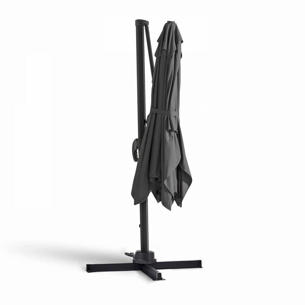 Parasol Déporté 2x3m En Aluminium Gris Anthracite 6 Parasol Déporté 2x3m En Aluminium Gris Anthracite – Image 4