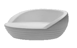 Lit De Jardin Formentera ø164cm - Blanc