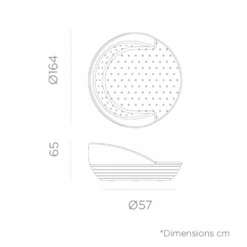 Lit De Jardin Formentera ø164cm - Blanc -Jardinage Fournitures Soldes 646f5247558323.34457251