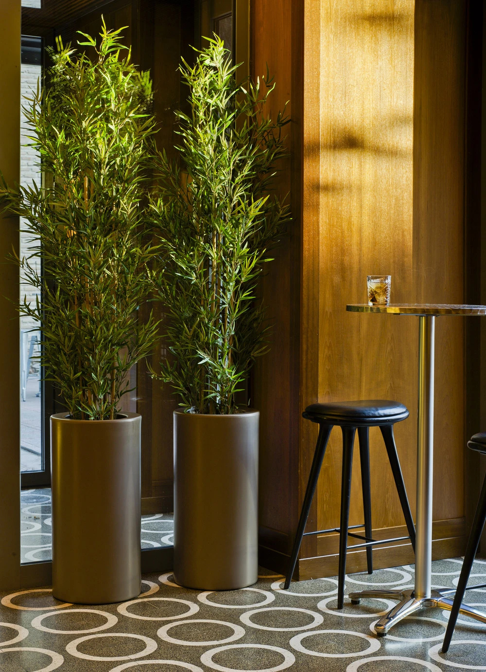 Pot De Fleurs Rond Palma 70 Bronze Opaque ø35x70cm 4 Pot De Fleurs Rond Palma 70 Bronze Opaque ø35x70cm – Image 2