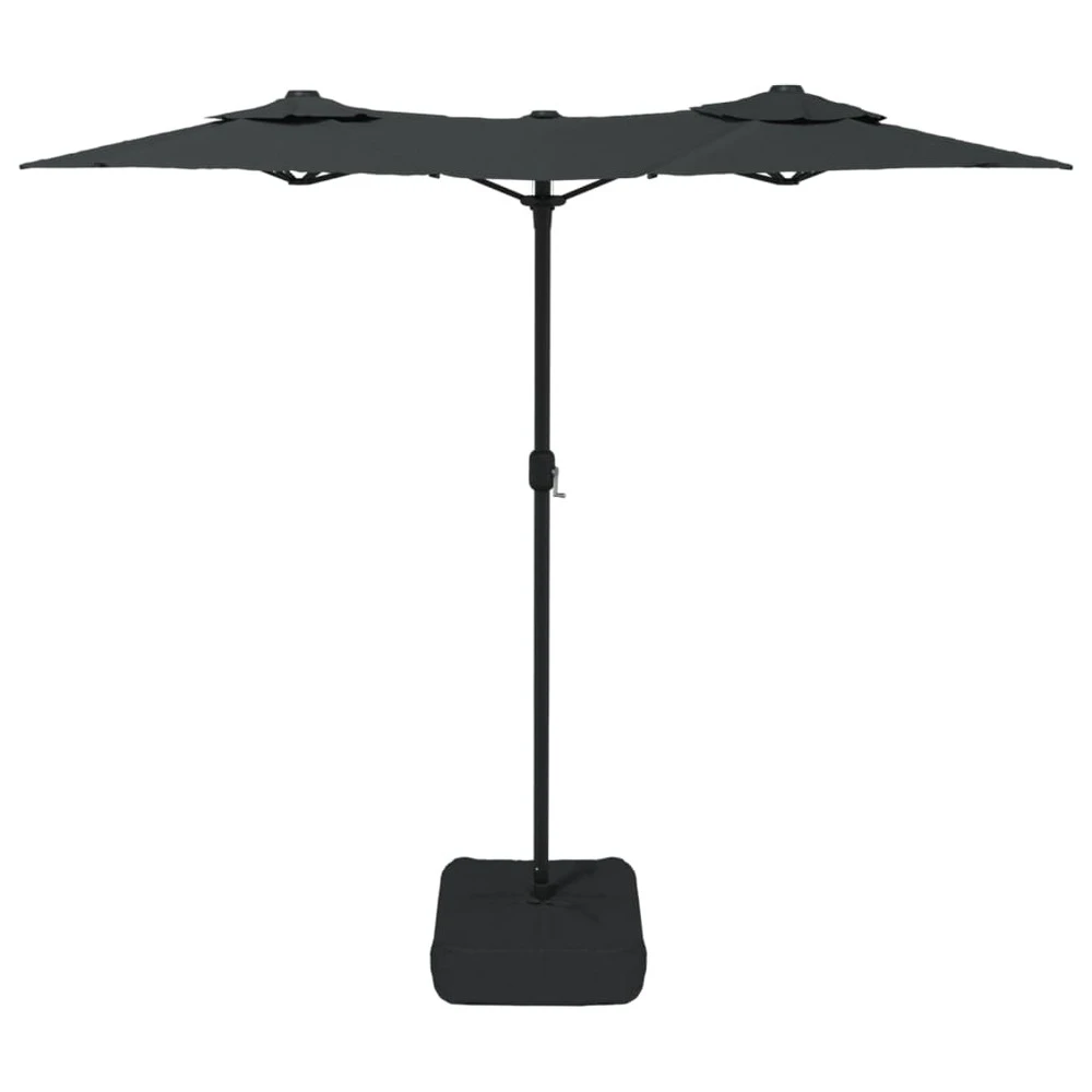 VIDAXL Parasol à Double Tête Avec Led Anthracite 316x240 Cm 7 VIDAXL Parasol à Double Tête Avec Led Anthracite 316x240 Cm – Image 5