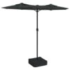 VIDAXL Parasol à Double Tête Avec Led Anthracite 316x240 Cm -Jardinage Fournitures Soldes 6470a733be11f1.38365711