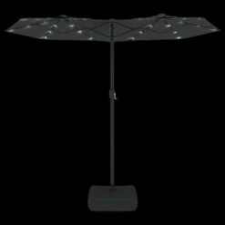 VIDAXL Parasol à Double Tête Avec Led Anthracite 316x240 Cm 14 VIDAXL Parasol à Double Tête Avec Led Anthracite 316x240 Cm -Jardinage Fournitures Soldes 6470a733c97576.21484129