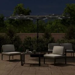 VIDAXL Parasol à Double Tête Avec Led Anthracite 316x240 Cm 11 VIDAXL Parasol à Double Tête Avec Led Anthracite 316x240 Cm -Jardinage Fournitures Soldes 6470a733cc7e64.30324128