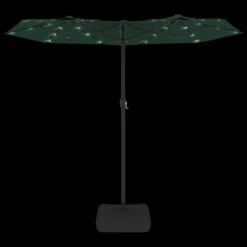 VIDAXL Parasol à Double Tête Avec Led Vert 316x240 Cm 14 VIDAXL Parasol à Double Tête Avec Led Vert 316x240 Cm -Jardinage Fournitures Soldes 6470a73910aac9.67936956