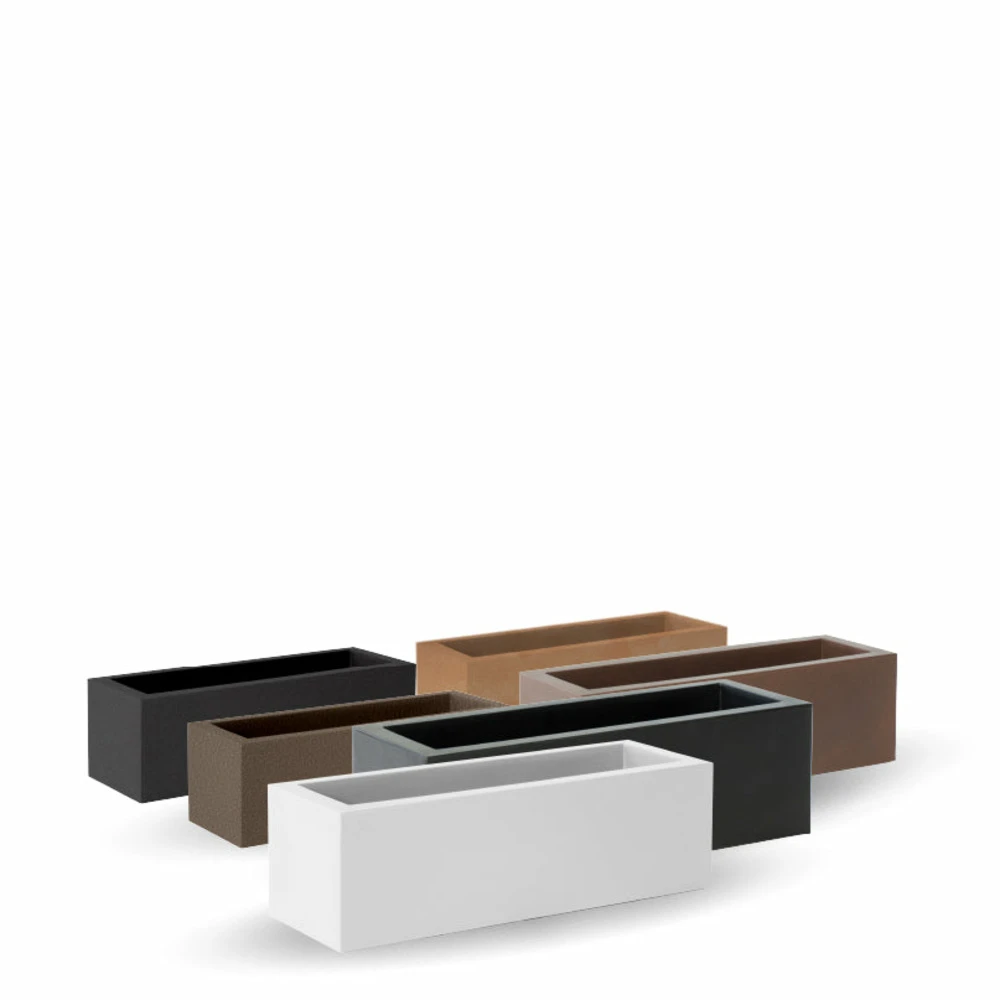 Jardinière Jara 100x35x32cm - Noir 5 Jardinière Jara 100x35x32cm - Noir – Image 3