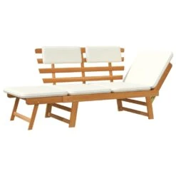 VIDAXL Banc De Jardin Avec Coussins 2-en-1 -Jardinage Fournitures Soldes 6478dca3891ce4.21678574