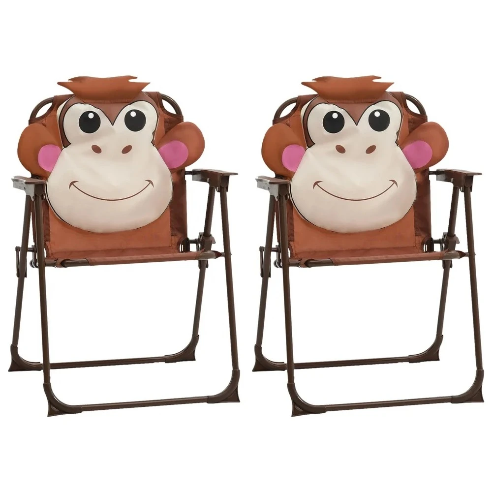 VIDAXL Petit Salon De Jardin Pour Enfant Avec Parasol Singe Rigolo 4 VIDAXL Petit Salon De Jardin Pour Enfant Avec Parasol Singe Rigolo – Image 2