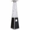 Parasol Chauffant Gaz "kheops" 13 Kw - Noir -Jardinage Fournitures Soldes 6478f270886953.42929405