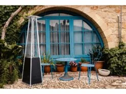Parasol Chauffant Gaz "kheops" 13 Kw - Noir -Jardinage Fournitures Soldes 6478f2709922f5.51031329