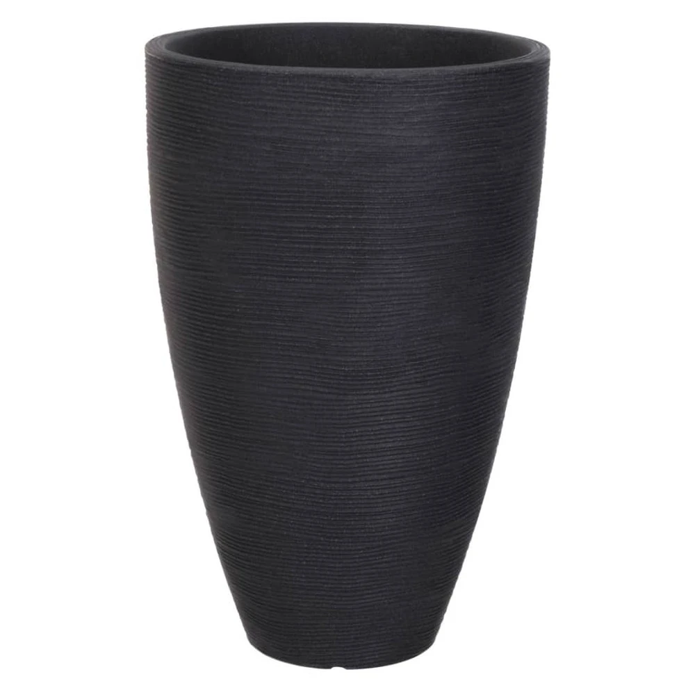 Progarden Pot à Fleurs Nervuré 40x60 Cm Anthracite 4 Progarden Pot à Fleurs Nervuré 40x60 Cm Anthracite – Image 2
