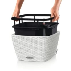 LECHUZA Jardinière Bacino Cottage All-in-one 30x30 Cm Blanc 9 LECHUZA Jardinière Bacino Cottage All-in-one 30x30 Cm Blanc -Jardinage Fournitures Soldes 64798954281919.42979465