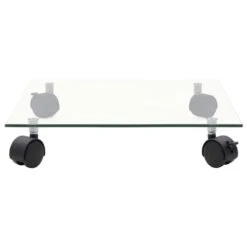 VIDAXL Supports Roulants à Plantes 4 Pcs 35x35 Cm Carré Verre Trempé -Jardinage Fournitures Soldes 64798cbfe67974.47927884