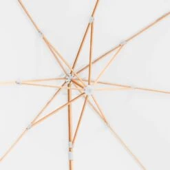 Parasol Déporté 3x3m Et 4 Dalles Lestées Effet Bois Blanc -Jardinage Fournitures Soldes 647b2f7f3cbae1.83600390