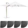 Parasol Déporté 3x3m Et 4 Dalles Lestées Effet Bois Blanc 2 Parasol Déporté 3x3m Et 4 Dalles Lestées Effet Bois Blanc -Jardinage Fournitures Soldes 647b2f7f436467.47618928