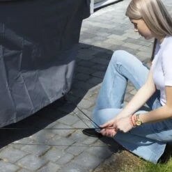 Madison Housse De Meubles D'extérieur 235 X 235 X 70 Cm Gris -Jardinage Fournitures Soldes 647e2d7b71ca68.92507479