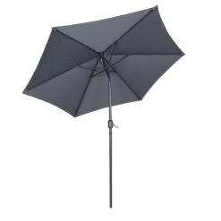 Parasol Droit Inclinable 3m Et 4 Dalles Lestées Aluminium Gris 10 Parasol Droit Inclinable 3m Et 4 Dalles Lestées Aluminium Gris -Jardinage Fournitures Soldes 6480223dceb865.65898081