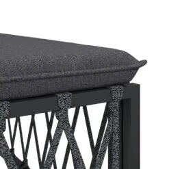 VIDAXL Salon De Jardin Avec Coussins 4 Pcs Anthracite Acier -Jardinage Fournitures Soldes 6482c450daabe7.38893001