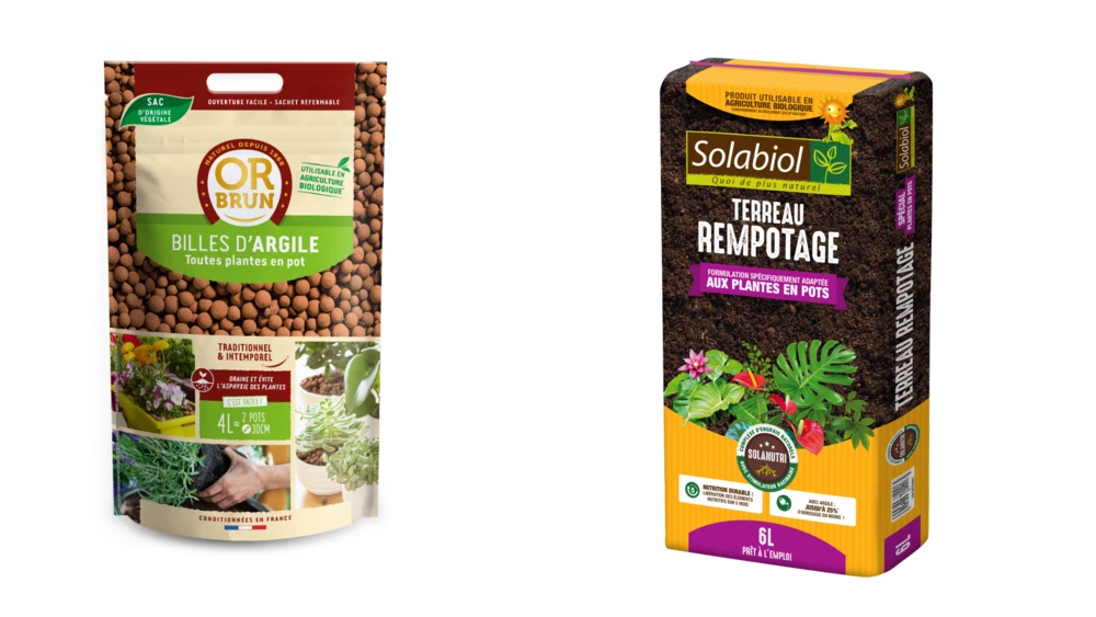 Solabiol Pack Terreau Rempotage 6l + Billes D'argile 4l | Pack Complet Terreau 3 Solabiol Pack Terreau Rempotage 6l + Billes D'argile 4l | Pack Complet Terreau