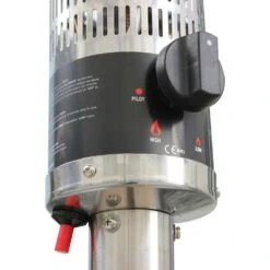 Lot De 2 Chauffages Extérieur à Gaz Gris. Parasols Chauffants De Terrasse Finland 12.5kw Avec Roulettes -Jardinage Fournitures Soldes 648318a4d06df0.05778866