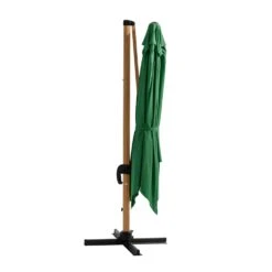 Parasol Déporté Carré 3x3m Effet Bois Vert Cactus -Jardinage Fournitures Soldes 648864fbcb7f25.03447379