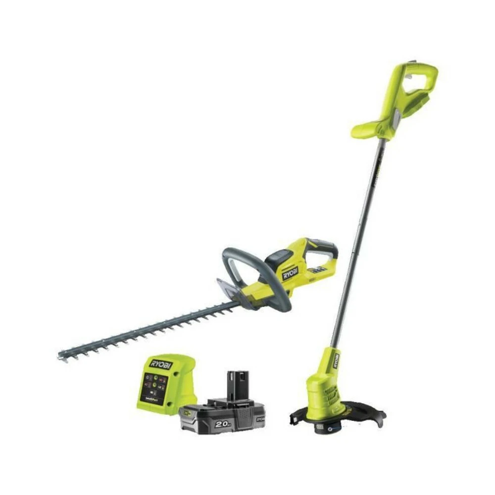 Ryobi Taille Haies Duo One+ 18v 45cm Rht1845 + Coupe-bordures 25cm Rlt1825m - 1 Batterie Lithium+ 2,0ah Et 1 Chargeur 1,7a 4 Ryobi Taille Haies Duo One+ 18v 45cm Rht1845 + Coupe-bordures 25cm Rlt1825m - 1 Batterie Lithium+ 2,0ah Et 1 Chargeur 1,7a – Image 2