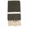 Fouta En Coton Tissage Nid D'abeille Spa 100x200cm Gris Foncé -Jardinage Fournitures Soldes 648b51ce6bdbe3.67606383