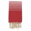 Fouta En Coton Miami 100x200cm Rouge -Jardinage Fournitures Soldes 648b51cee2cdb0.70186048