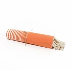 Fouta En Coton Miami 100x200cm Orange -Jardinage Fournitures Soldes 648b51d3318559.60719857