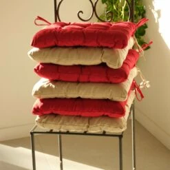 Lot De 4 Galettes De Chaise 40 X 40 Cm - Vert Mint -Jardinage Fournitures Soldes 648b5526cd6188.69640533