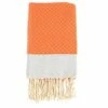 Fouta En Coton Petit Losange 100x200cm Orange -Jardinage Fournitures Soldes 648b552c6ce779.25004231